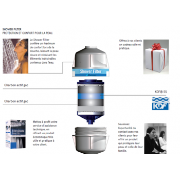 Filtre de douche au charbon actif