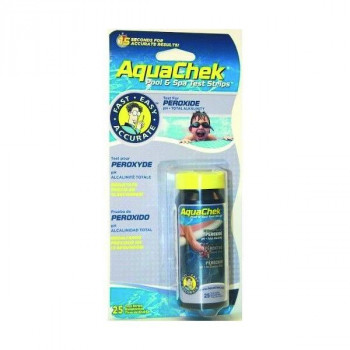 TESTEUR AQUACHECK PEROXYDE LIQUIDE/PH/TAC TUBE 25U