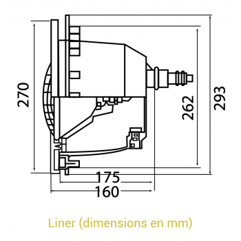 Projecteur LED Blanc 13,5W Béton HAYWARD