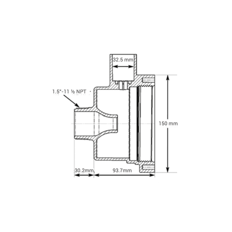 Turbo Jet Béton D50 Mâle Turbo Jet Béton D50 Mâle