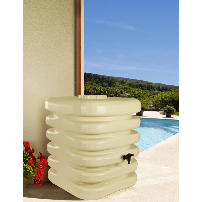 Récupérateur d'eau CUBIQUE 1000 Litres beige Récupérateur d'eau CUBIQUE 1000 Litres beige