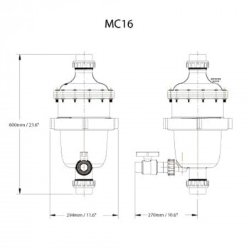 Filtre piscine MultiCyclone MC16 Waterco 2