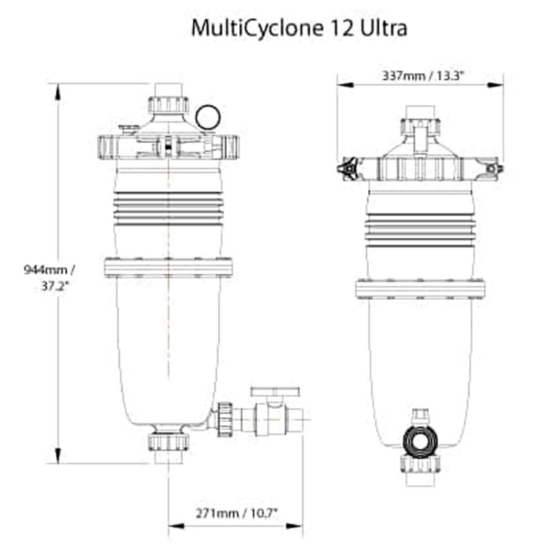 Filtre piscine MultiCyclone MC12 ULTRA Waterco Filtre piscine MultiCyclone MC12 ULTRA Waterco