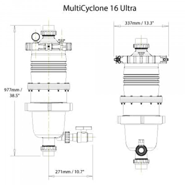 Filtre piscine MultiCyclone MC16 ULTRA Waterco