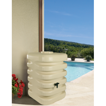 Récupérateur d'eau CUBIQUE 350 Litres beige 2