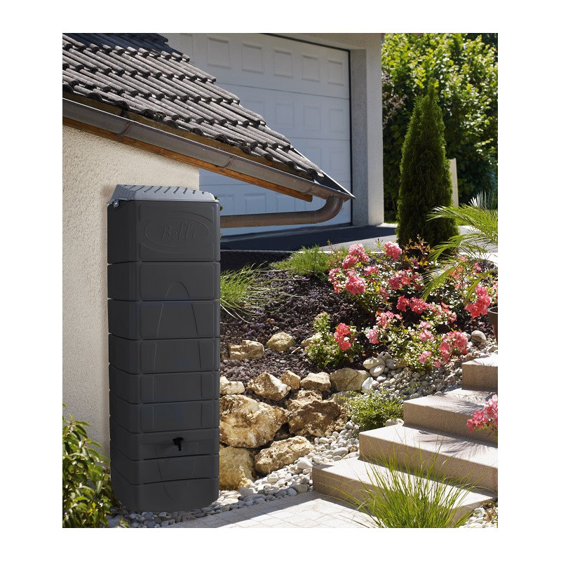 Récupérateur d'eau MURAL 650 Litres anthracite