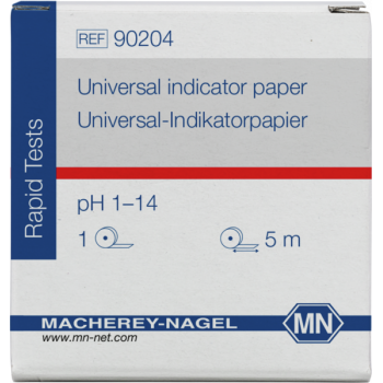 Papier indicateur universel pH 1–14, rouleau