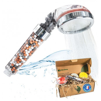 Pommeau de douche filtrant anticalcaire