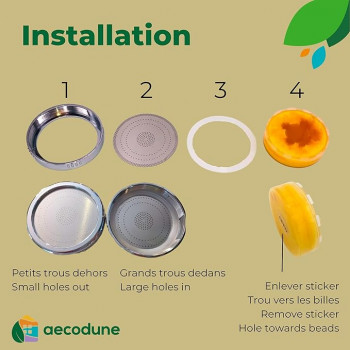 Pack de recharge pommeau de douche anticalcaire 3 senteurs