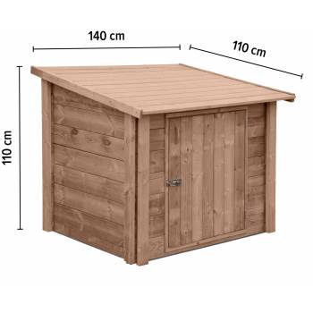 Coffre Local Technique en bois pro lux