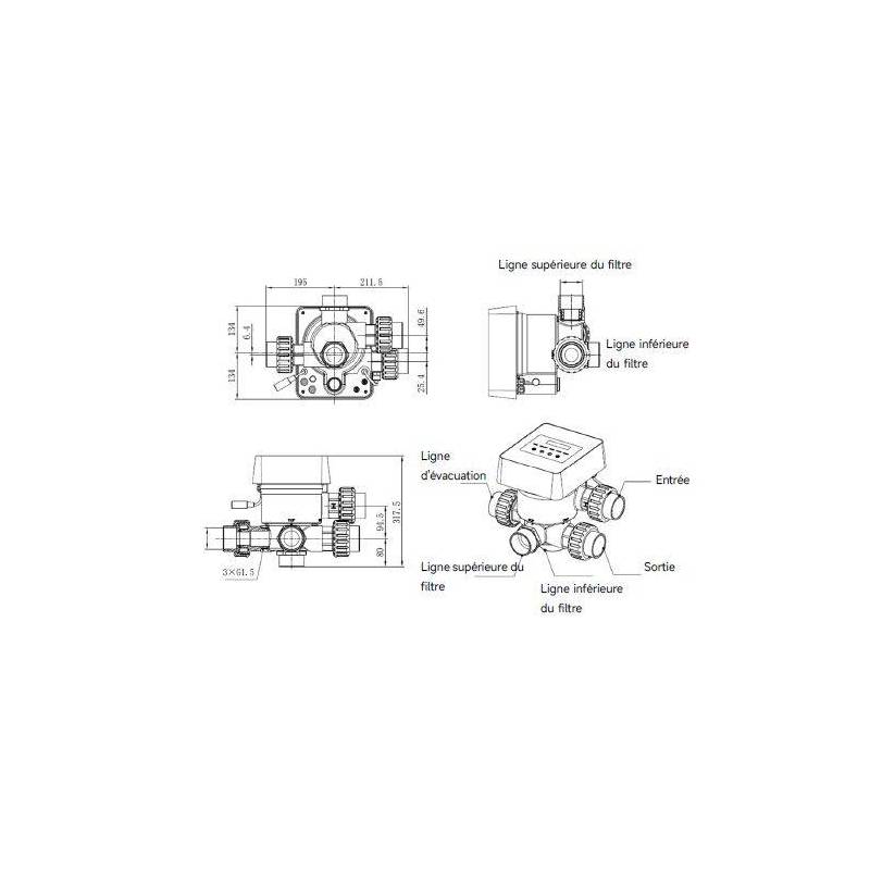 VANNE 6 VOIES AUTOMA IWASH-24S