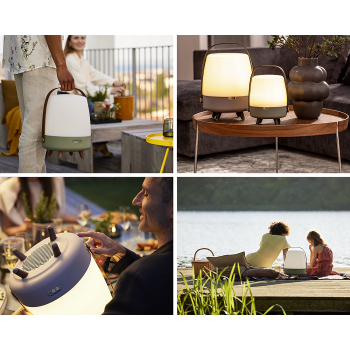 Lampe/Enceinte Lite UP - SOUND BY JBL-bleu