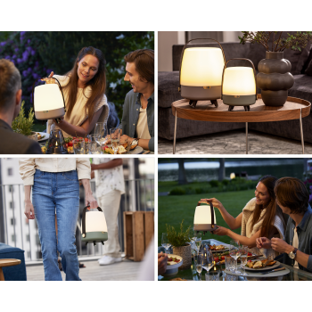 Lampe/Enceinte Lite UP MINI - SOUND BY JBL-bleu