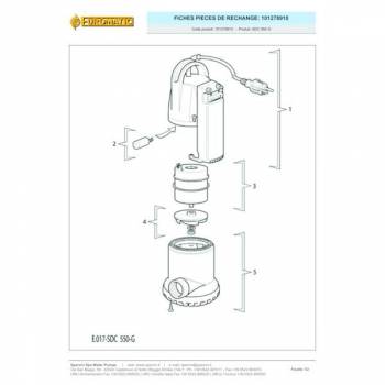 Pompe flotteur intégré SDC 550G 2