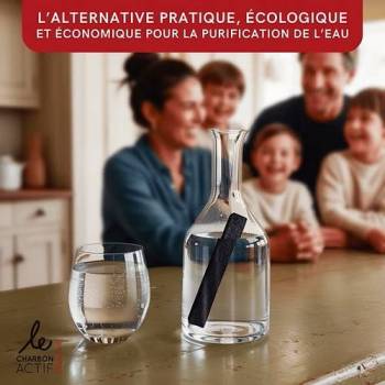 Bâton de charbon végétal filtrant