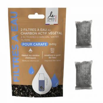 Lot de 2 filtres à carafe au charbon végétal