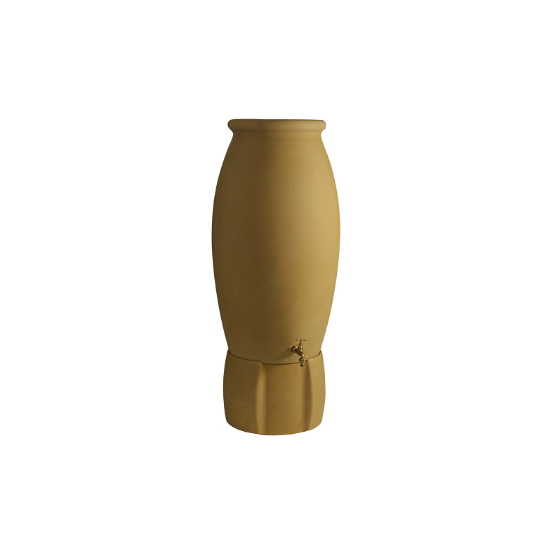 Récupérateur d'eau jarre 235 Litres beige avec socle