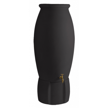 Récupérateur d'eau jarre 235 Litres anthracite avec socle