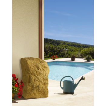 Récupérateur d'eau Rocher 300 litres pierre dorée 2