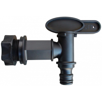 Robinet raccord rapide clipsable 20/27 pour récupérateur d'eau