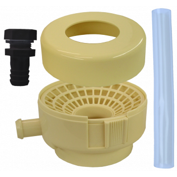 Kit de raccordement chêneau/gouttière pour récupérateur d’eau- beige