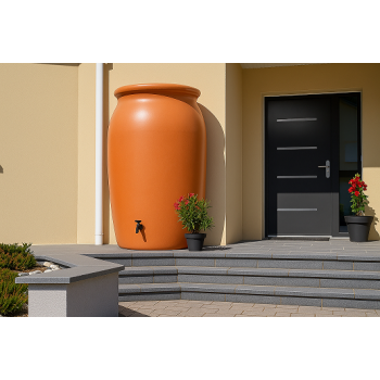 Récupérateur d'eau Jarre Toscan 2000L terre cuite 2