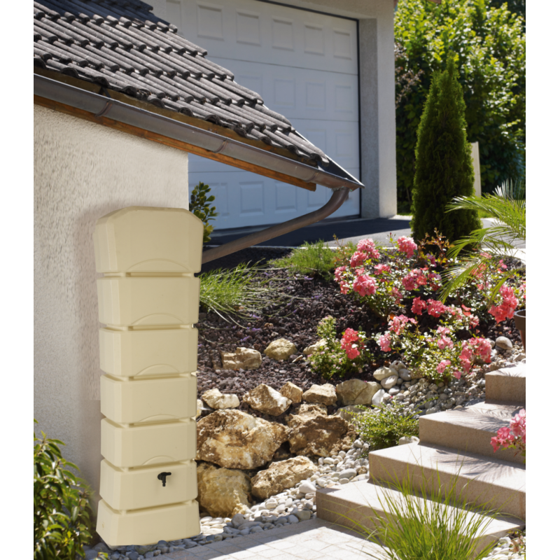 Récupérateur d'eau de pluie LATITUDE 300 Litres beige