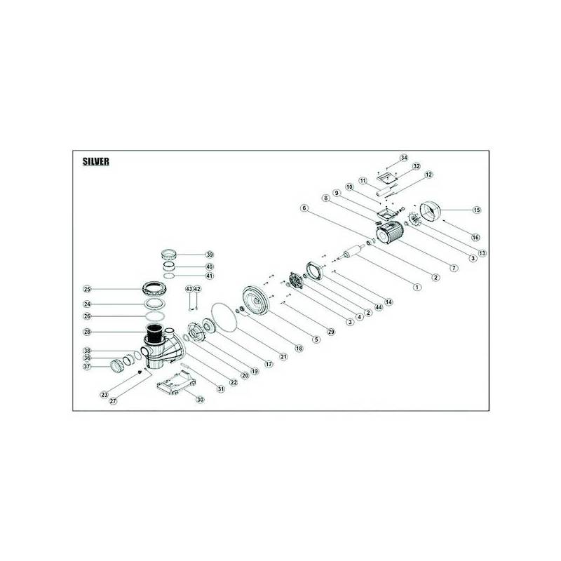 Pompe SILVER 22m3/h 1,5CV TRI