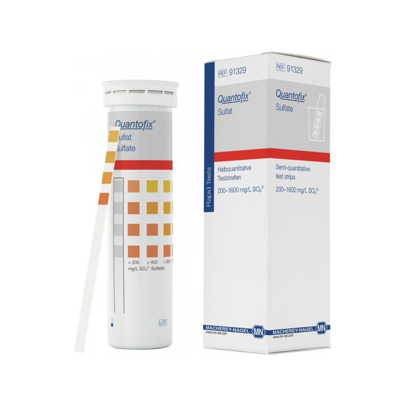 Bandelettes de mesure de sulfate dans l'eau