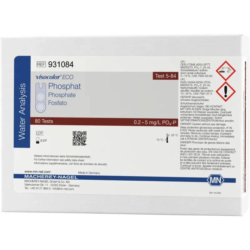 Kit de test colorimétrique Phosphate