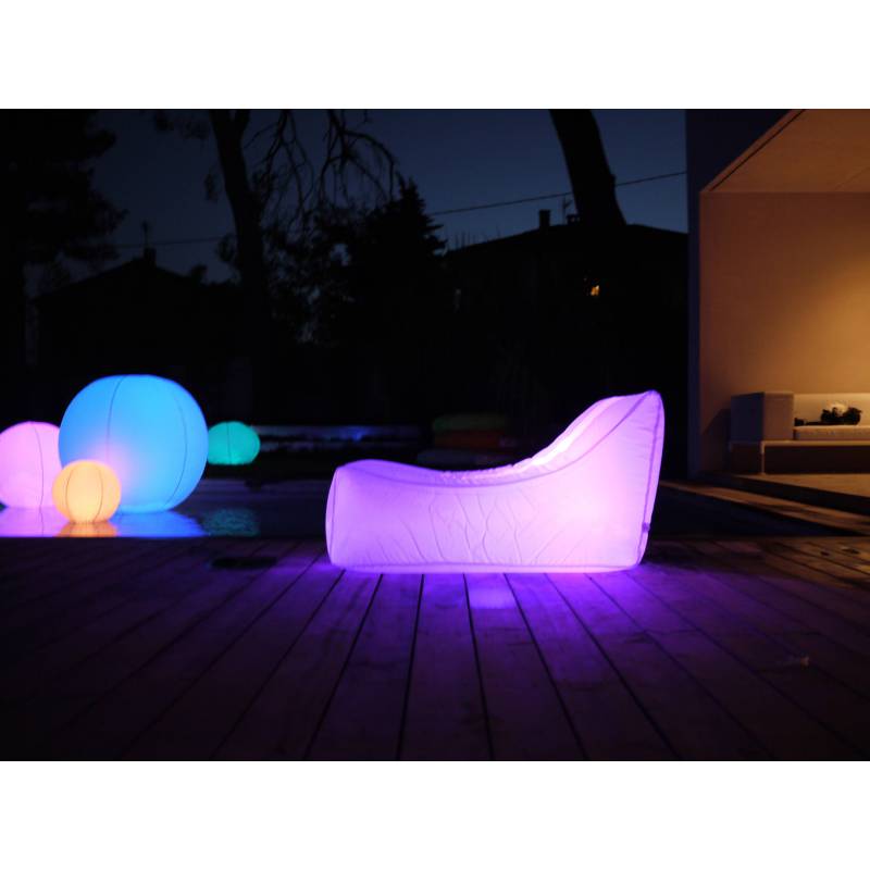 Pouf gonflable lumineux