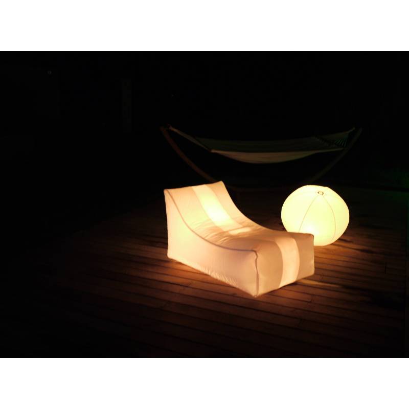 Pouf gonflable lumineux
