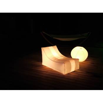 Pouf gonflable lumineux