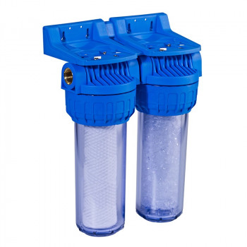 Double filtre - Filtration 20µ + Calcaire