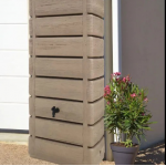 Récupérateur eau de pluie bois - Cuve / Collecteur / Réservoir